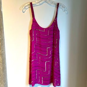 Parker beaded mini dress, size small. Worn once.